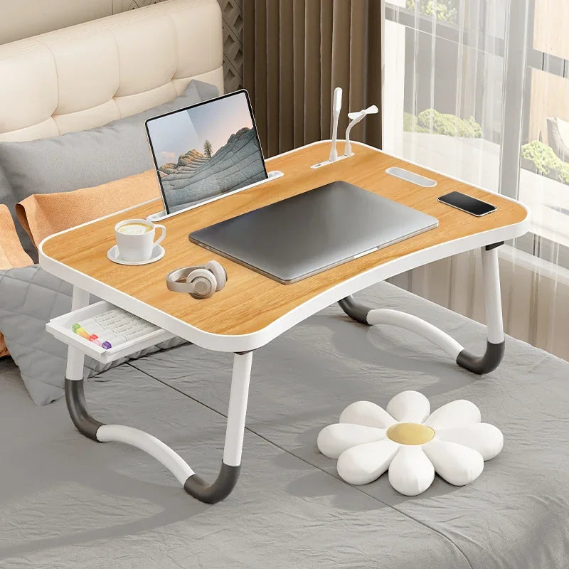 COBASPORT Portable Laptop Desk With USB Light And Fan
