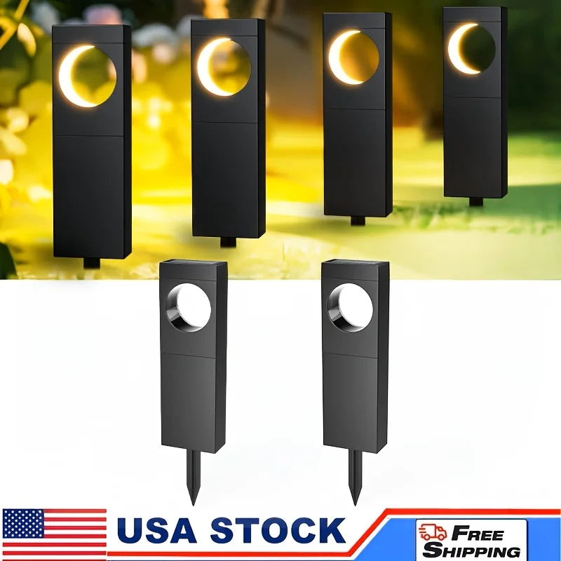 Solar Pathway Lights Outdoor Waterproof LED Garden Auto On Off