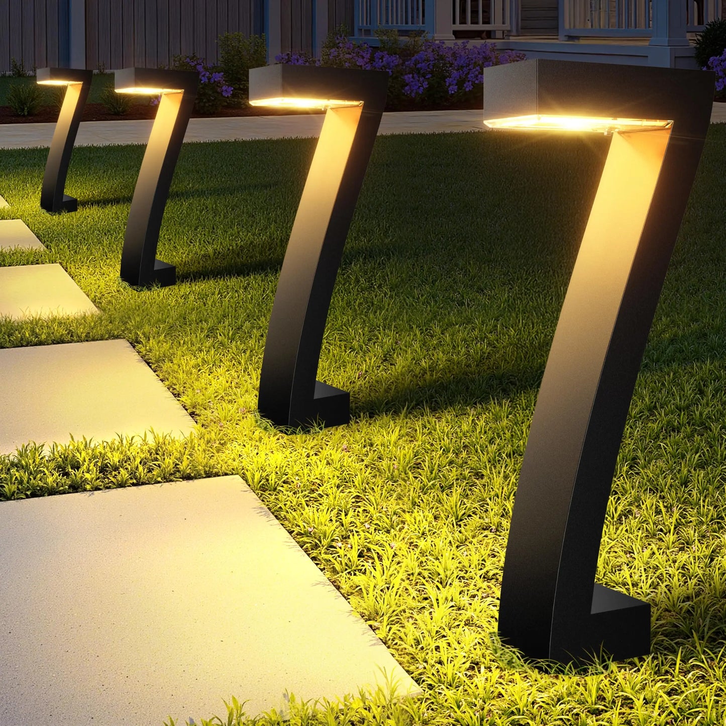 Led Solar Pathway Lights Outdoor IP65 Waterproof Garden Yard Driveway