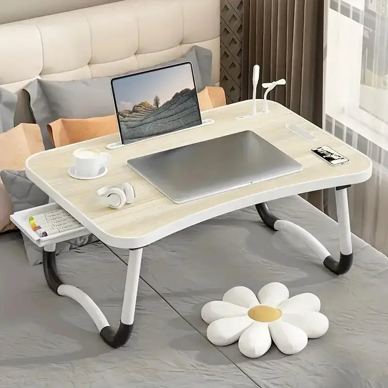 COBASPORT Portable Laptop Desk With USB Light And Fan