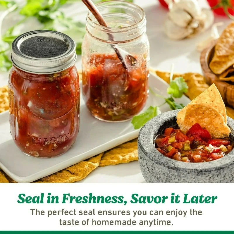 Regular Mouth Mason Jars With Lids And Rings Pack Of Twelve