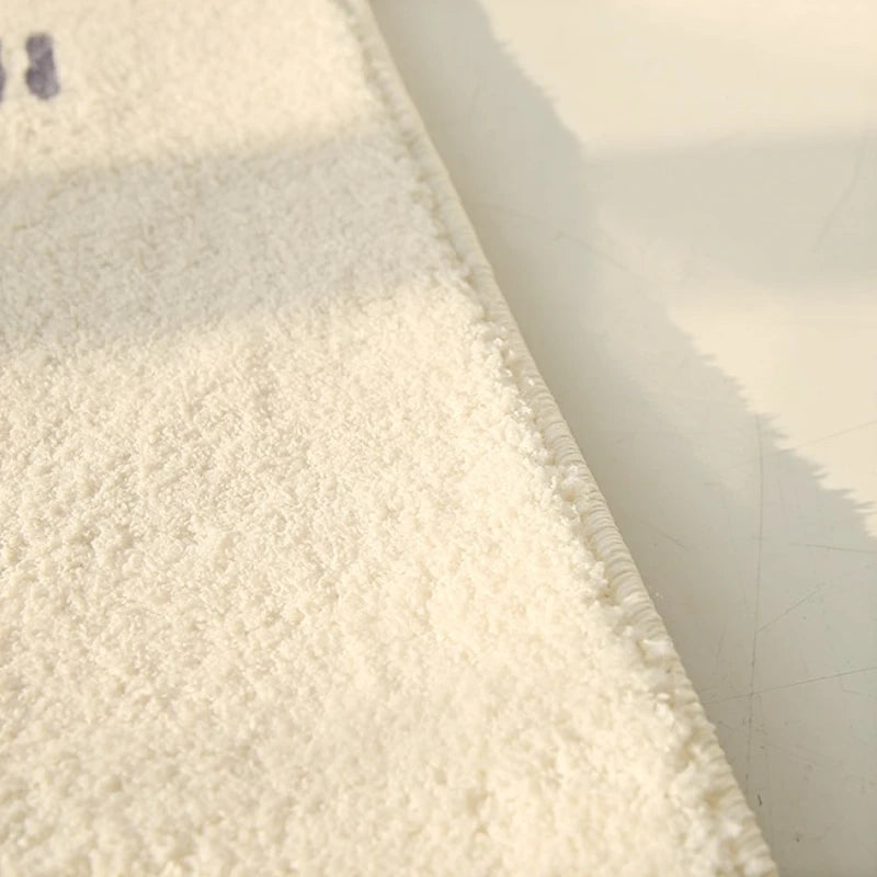 French Style Round Fluffy Plush Carpet for Living Room