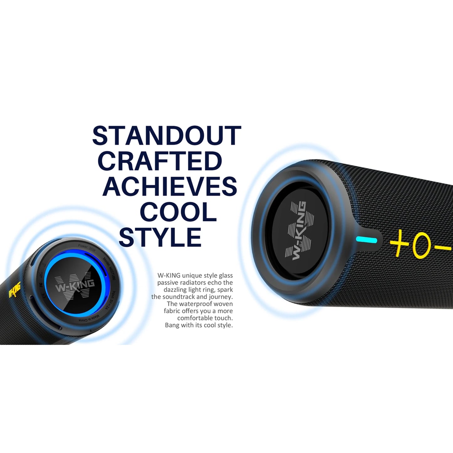 W-King D320 40W Portable Speaker IP67 Waterproof Bluetooth