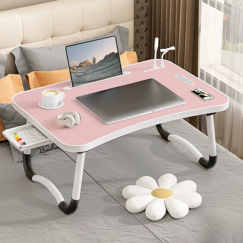 COBASPORT Portable Laptop Desk With USB Light And Fan