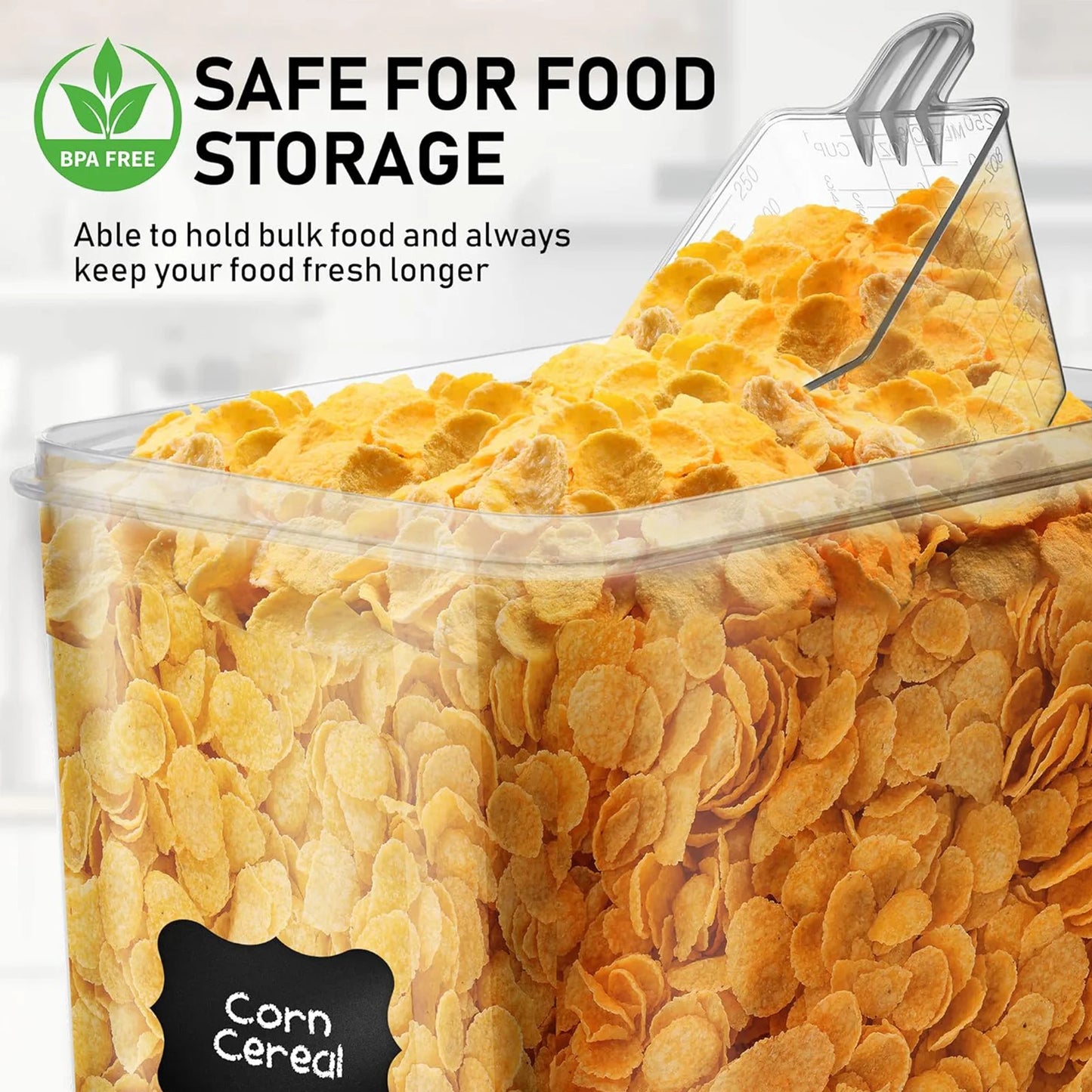 Airtight Food Storage Containers 2 Pack Pantry Organization Flour Sugar